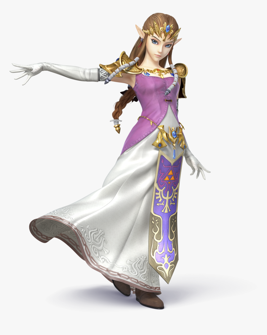 600px-ssb4 - Zelda Artwork - Zelda Super Smash Bros Wii U, HD Png Download, Free Download