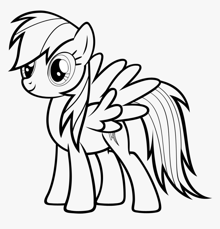 My Little Ponies Rainbow Dash Coloring Pages Coloring Pages