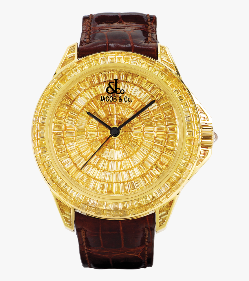 Transparent Diamond Watch Png - Jacob & Co Watch Gold, Png Download, Free Download