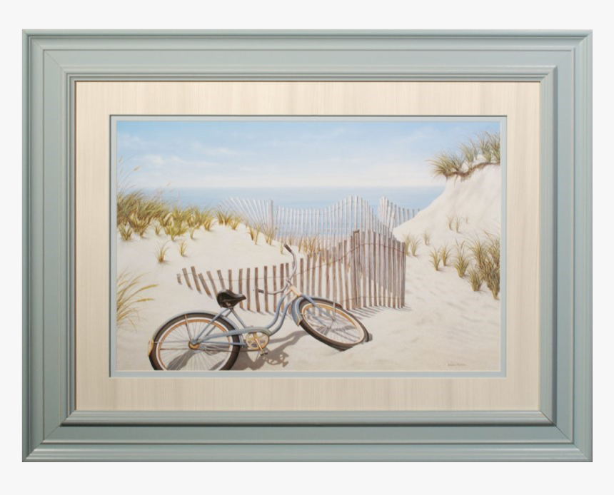 Bike On Dunes Framed Art Print - Art, HD Png Download - kindpng