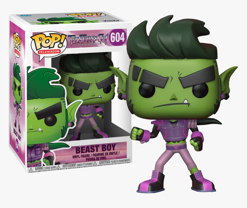 Teen Titans Go - Beast Boy Teen Titans Funko Pop, HD Png Download, Free Download