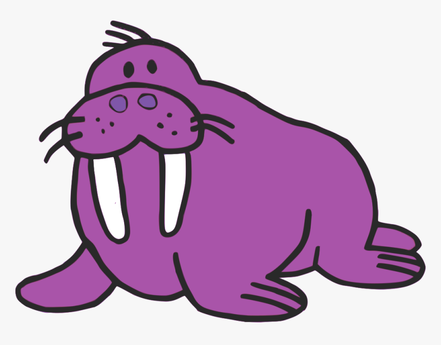 Walrus - Purple Walrus, HD Png Download, Free Download