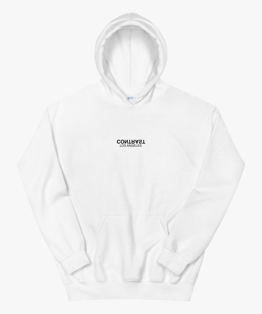 Image Of Contrast Los Angeles Logo White Hoodie - White Hoodie Logo, HD ...