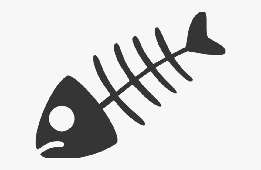 Dead Cartoon Fish - Fish Bone Vector Png, Transparent Png, Free Download