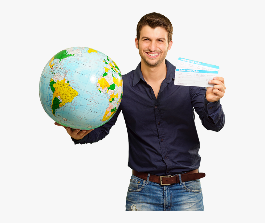 Transparent Tourist Png - Holding A Boarding Pass, Png Download, Free Download