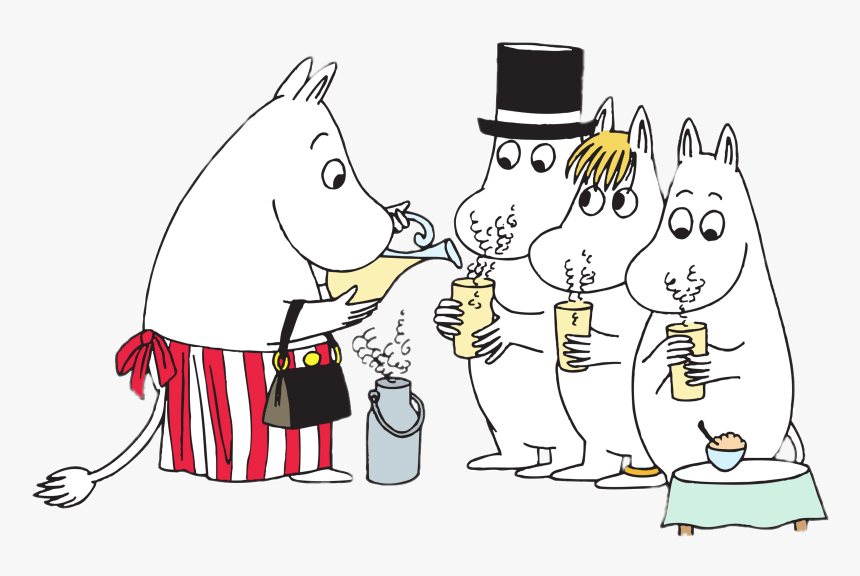 Moomin Family Drinking - Moomin Drinks, HD Png Download, Free Download