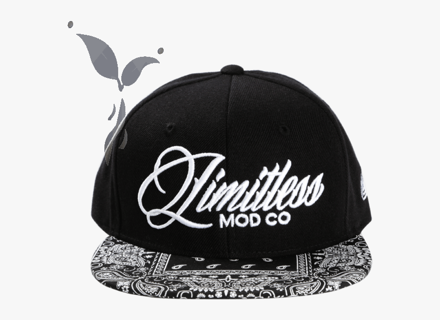 Limitless Mod Co Black Bandanna Snapback - Baseball Cap, HD Png Download, Free Download