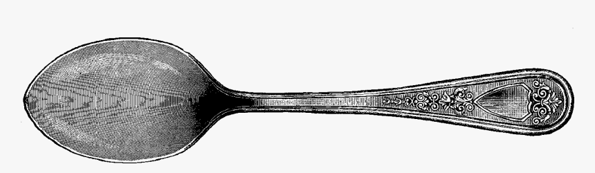Antique Spoon Clipart Black And White, HD Png Download, Free Download