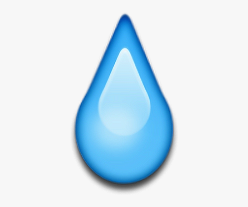 #emojis #emoji #agua #gotas #lagrima - Drop, HD Png Download - kindpng