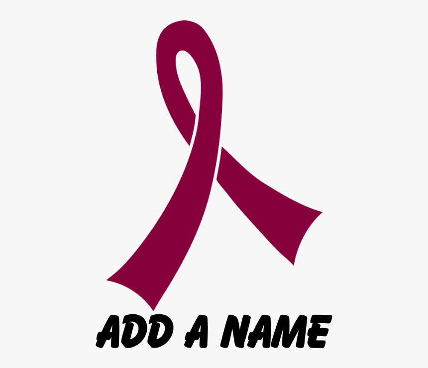 Personalized Burgundy Awareness Ribbon Dog Tags, HD Png Download, Free Download