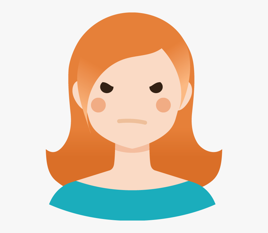 A Young Person Looking Angry, HD Png Download - kindpng