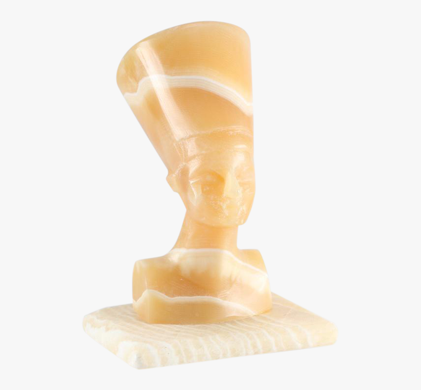 Neoclassical Egyptian Revival Alabaster Nefertiti Bust - Sculpture, HD Png Download, Free Download