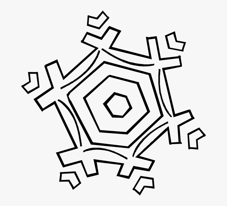 Vector Illustration Of Crystal Ice Snowflake - Job Is My Life, HD Png Download, Free Download