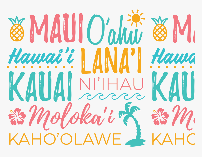 Hawaiianisland Text 2x, HD Png Download - kindpng