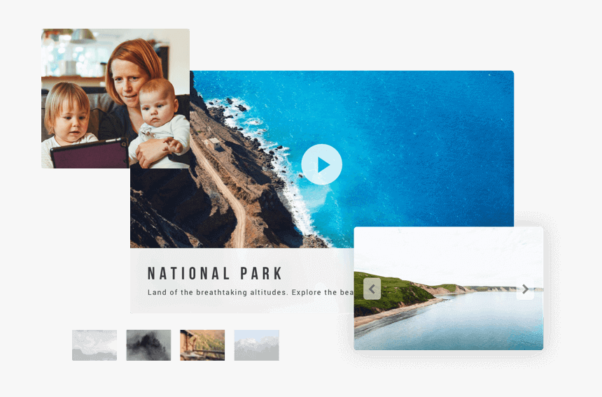 Online Photo Slideshow Maker - Vacation, HD Png Download, Free Download