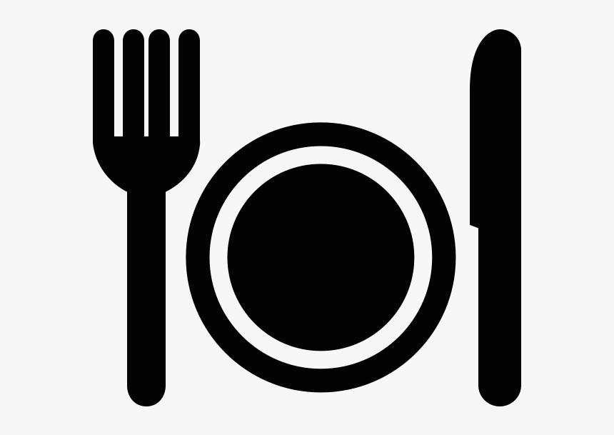 Fork And Plate Icon - Restaurant Small Icon Png, Transparent Png, Free Download