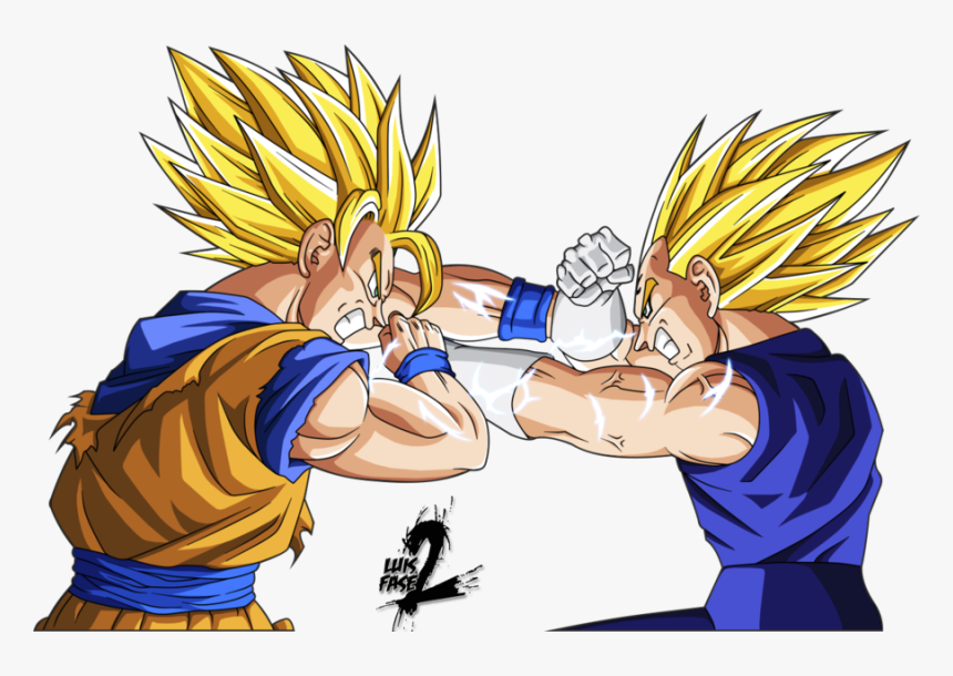 Goku Vs Vegeta Png - Goku Vs Vegeta, Transparent Png, Free Download