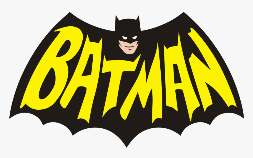 Batman Logo Vintage Retro Dc Comics 1966 Classic Tv - Batman Graphic Png,  Transparent Png - kindpng