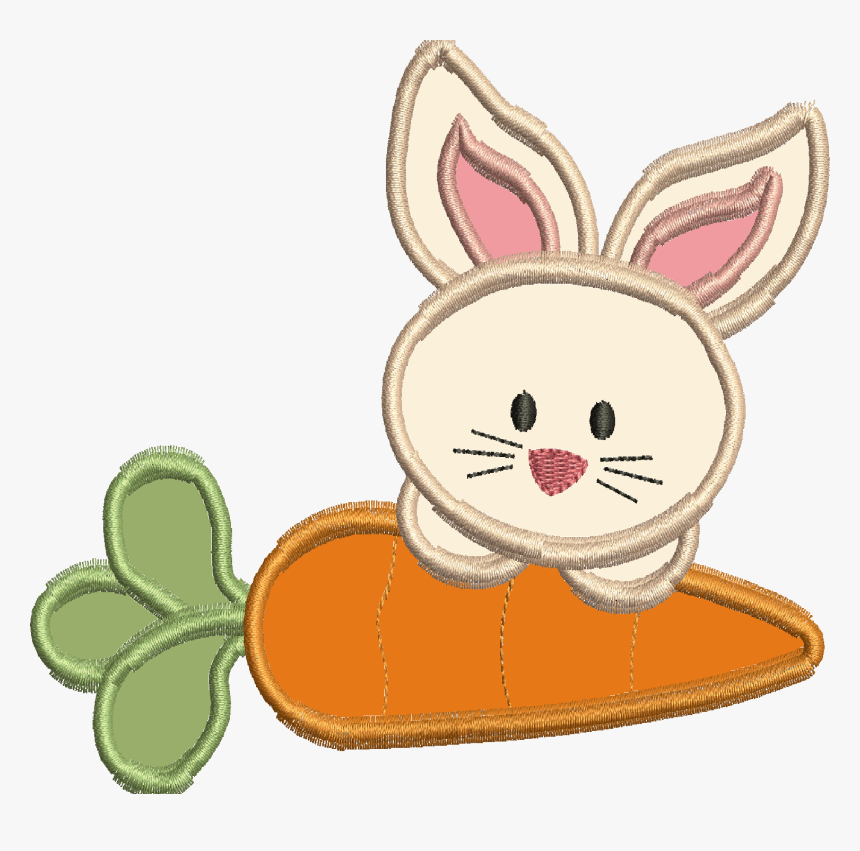 Clip Art Cenoura Da Pascoa - Easter Bunny With Carrot Clipart, HD Png Download, Free Download