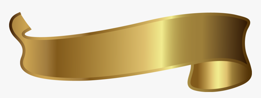 Brass Material Angle Font - Golden Ribbon Design Png, Transparent Png, Free Download