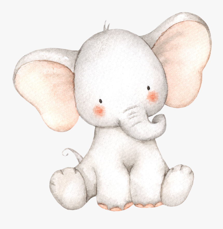 Elefante Baby Aquarela Png, Transparent Png, Free Download