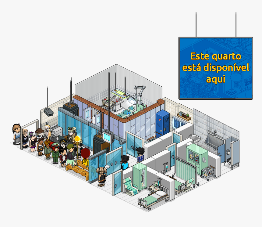 Habbo Big Hospital Drama Bundle, HD Png Download, Free Download