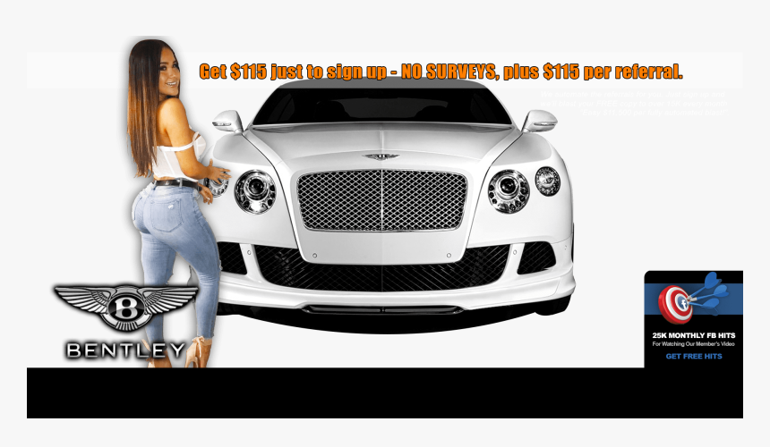 Transparent Bentley Png - Front Of A Bentley, Png Download, Free Download