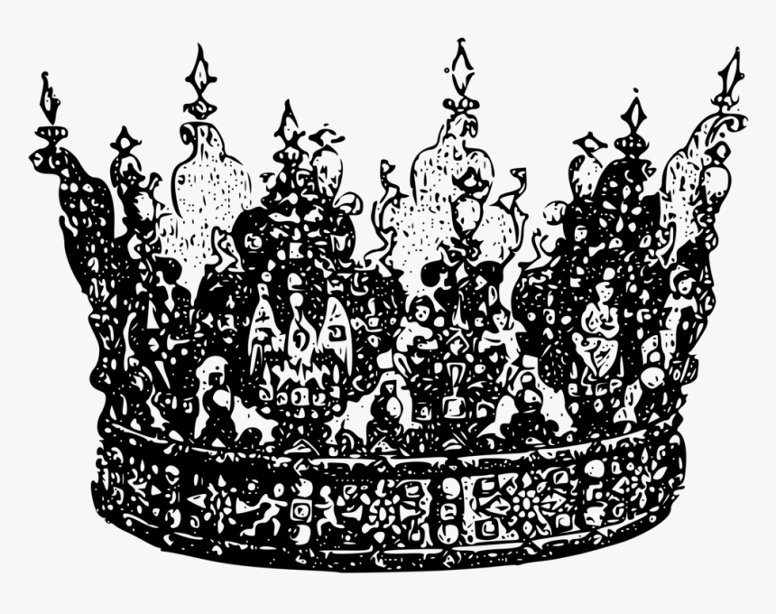 Crown Jewel King Ornate Queen Random Badge Ideas - Queen Black Crown Transparent Background, HD Png Download, Free Download