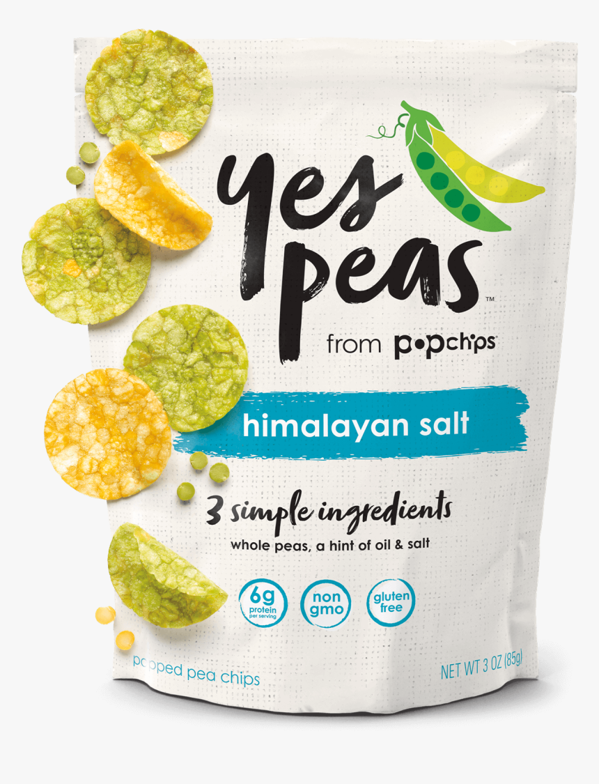 Yes Peas Salt 3oz Bag - Yes Peas Popchips, HD Png Download, Free Download