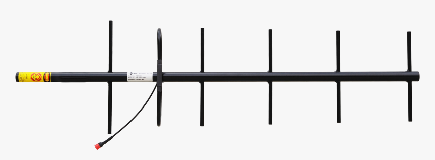 Rfi Rda6-61 Rugged Black Powder Coat Uhf 450 To 480 - Black Uhf Yagi Antenna, HD Png Download, Free Download