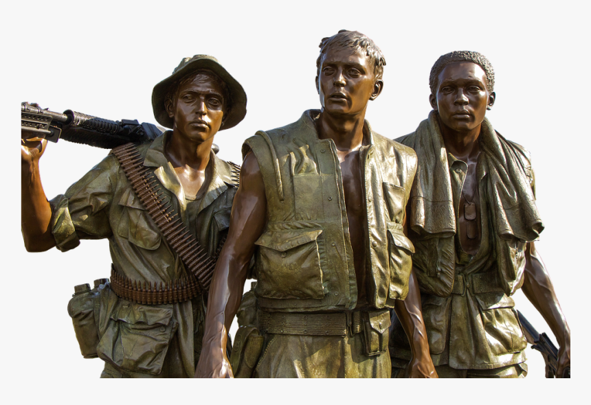 Vietnam Memorial, Soldiers, Bronze, Monument, Statue - Three Soldiers, HD Png Download, Free Download