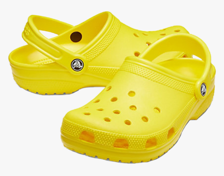 crocs #yellowcrocs #yellow #yellowaesthetic #shoes - Yellow Crocs  Transparent Background, HD Png Download - kindpng
