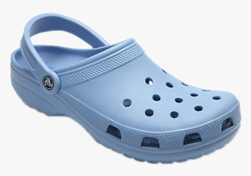 blue and purple crocs