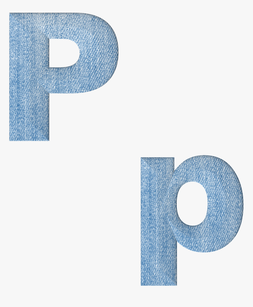 Fabric 3d Denim - Huruf P 3d, HD Png Download, Free Download