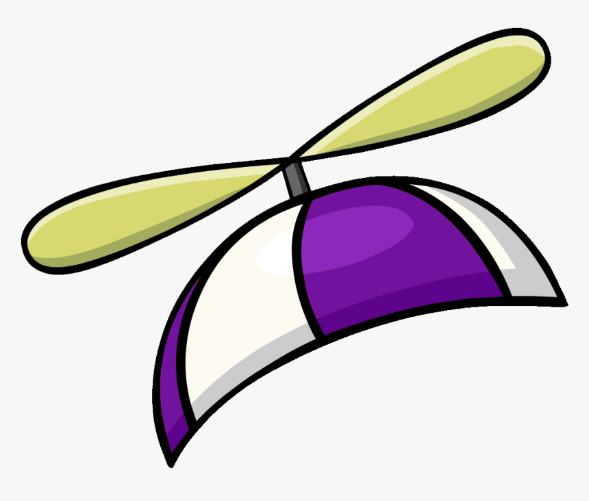 Purple Propeller Cap - Club Penguin Hat Png, Transparent Png - kindpng