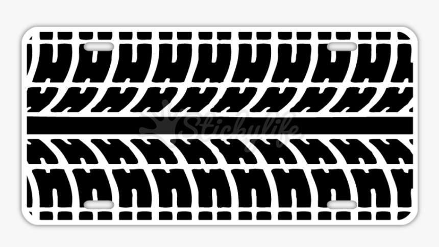 Tire Tread License Plate - Grille, HD Png Download, Free Download