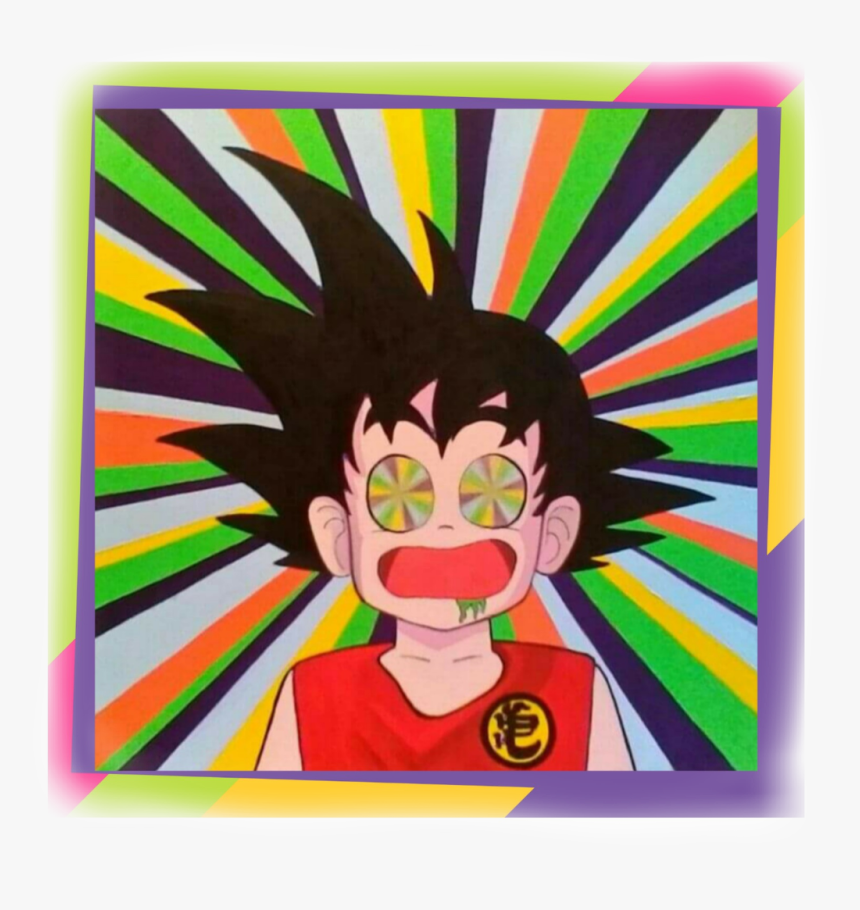 #goku #psygoku #psy #trip #cartoon #manga - Psychedelic Goku, HD Png Download, Free Download