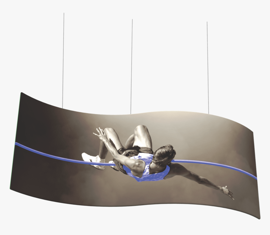 S Curve Hanging Trade Show Banner - Ceiling, HD Png Download, Free Download