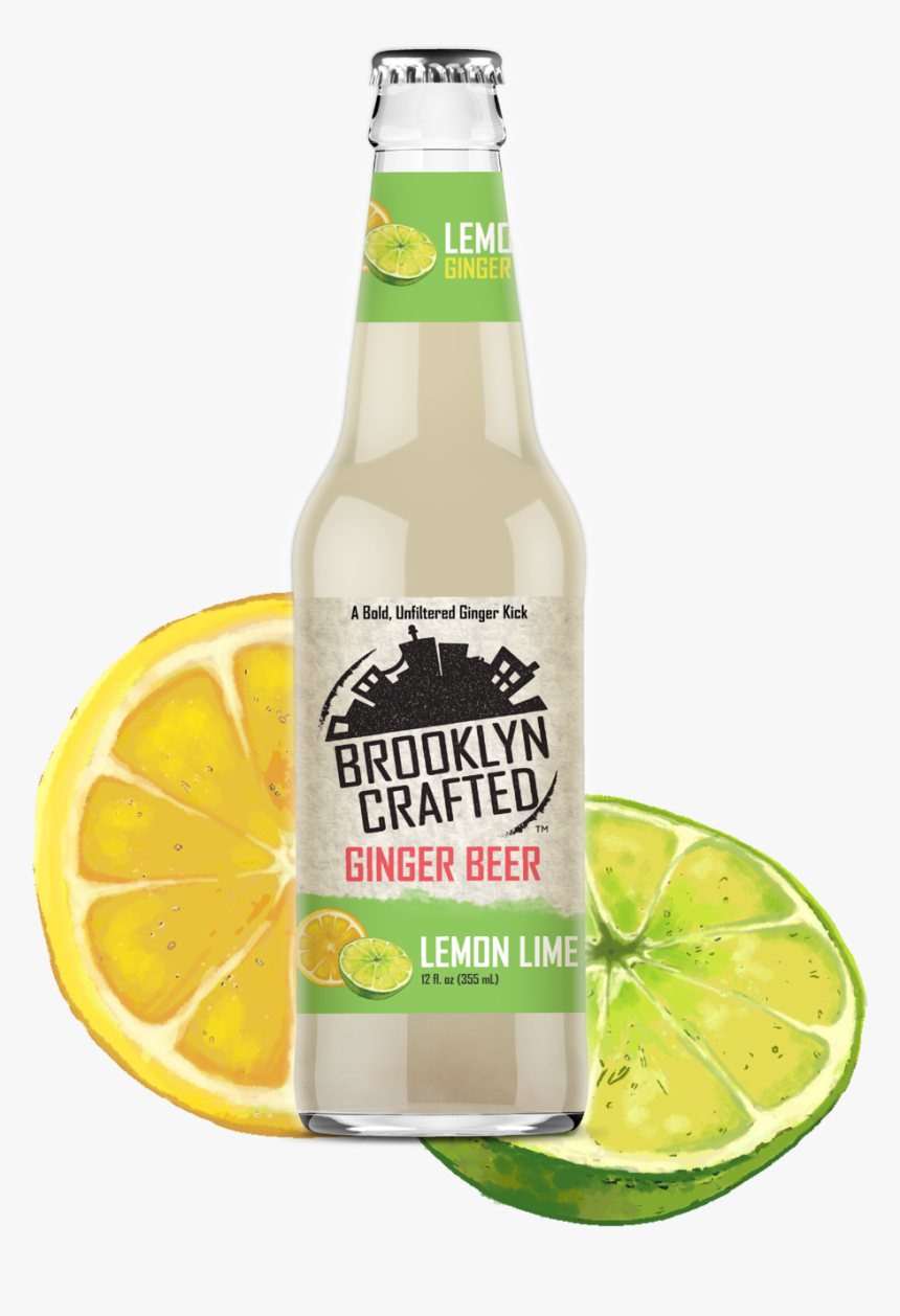 Lemon Lime Product - Glass Bottle, HD Png Download, Free Download