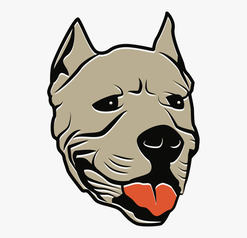 Head,canidae,american Staffordshire Terrier - Cabeza Dogo Argentino Vector, HD Png Download, Free Download