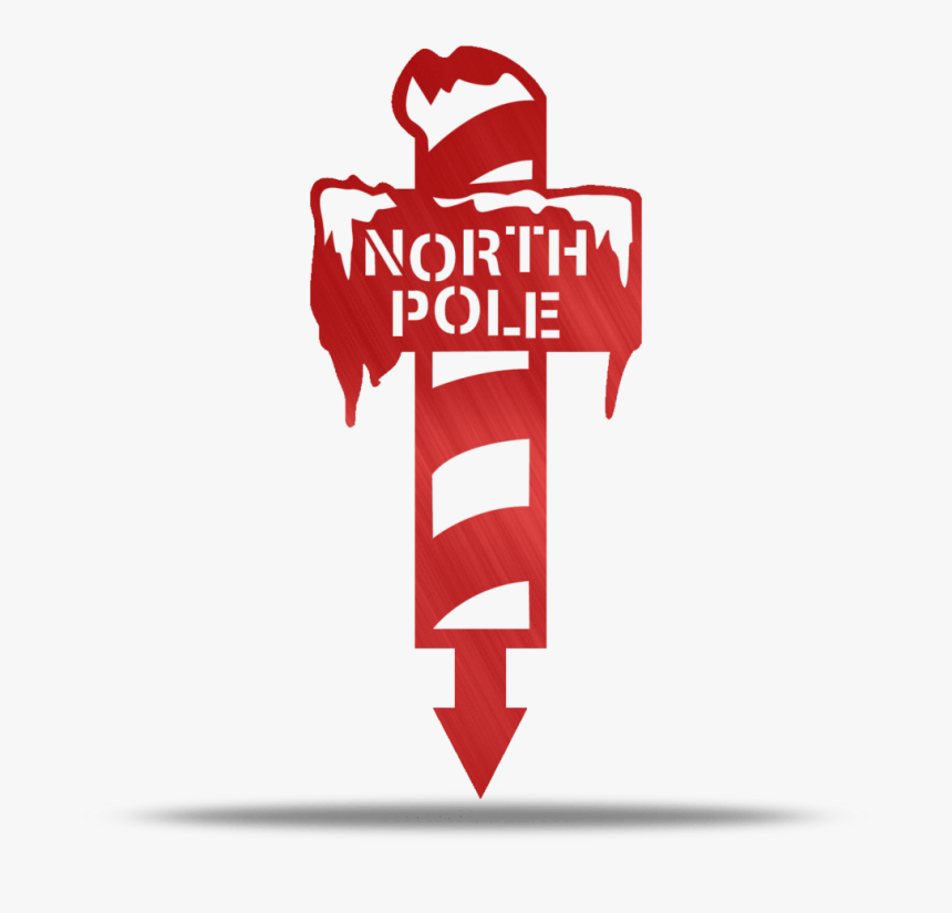 North Pole Metal Yard Stake - Metal Yard Stake, HD Png Download - kindpng