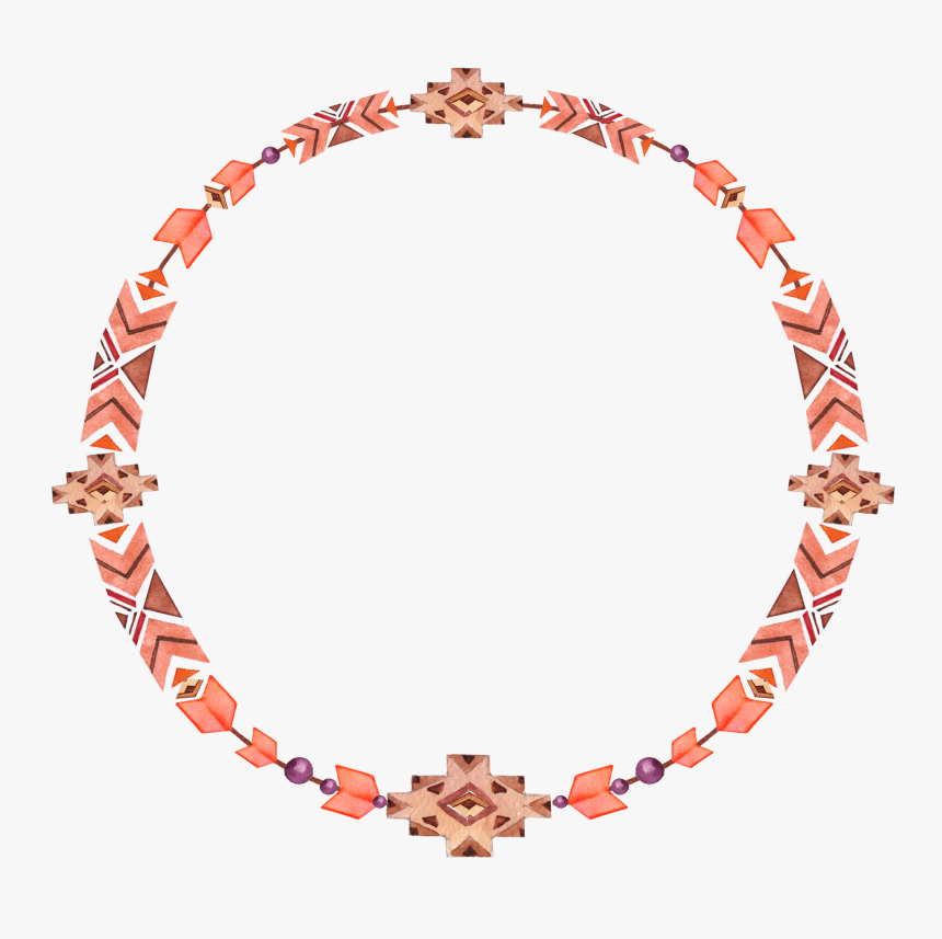 #boho #bohemian #aztec #tribal #shapes #arrow #arrows - Necklace, HD Png Download, Free Download