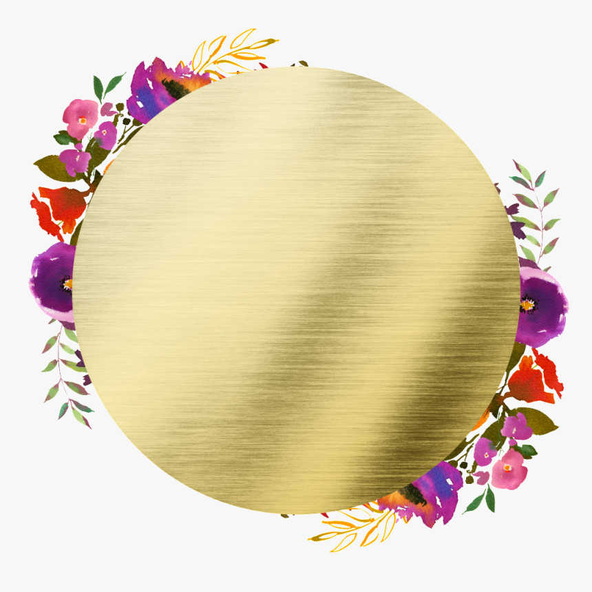 Hand Painted Round Frame Back Png Transparent - Thank You Mom For The Gift, Png Download, Free Download