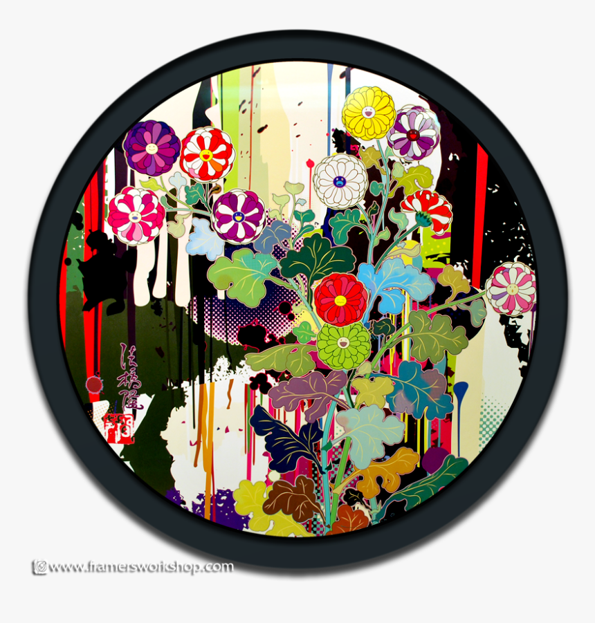 Round Prisma Framed Takashi Murakami Print - Takashi Murakami I Recall The Time When My Feet Lifted, HD Png Download, Free Download