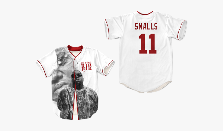 Biggie Smalls Big Brooklyn"s Finest Baseball Jersey - Baseball Uniform, HD Png Download, Free Download