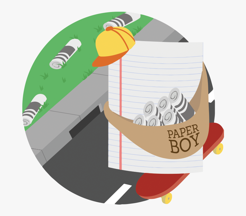 Paper Boy- Capture 10 Rock Paper Scissors Munzees - Illustration, HD Png Download, Free Download