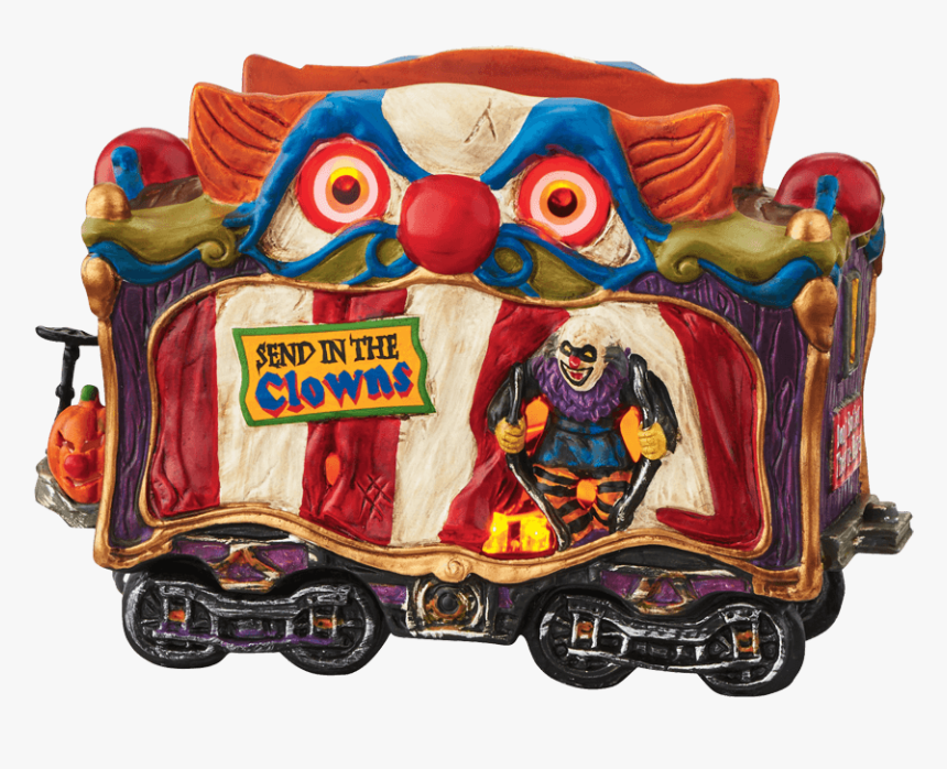 Creepy Clown Car - Haunted Rails Dept 56 Creepy Clown Car, HD Png Download, Free Download