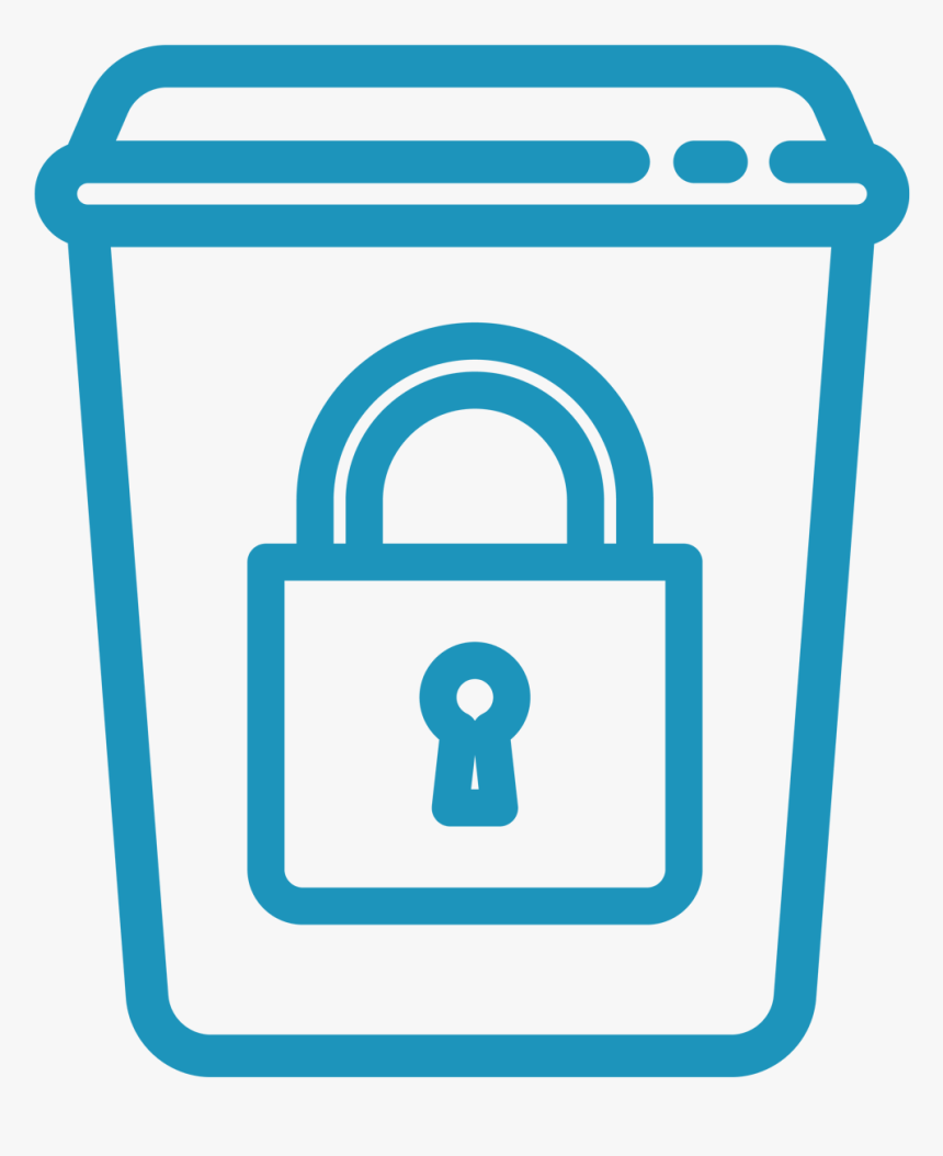 Range Of Confidential Waste Bins - Confidential Waste Bin Cartoon, HD Png Download, Free Download