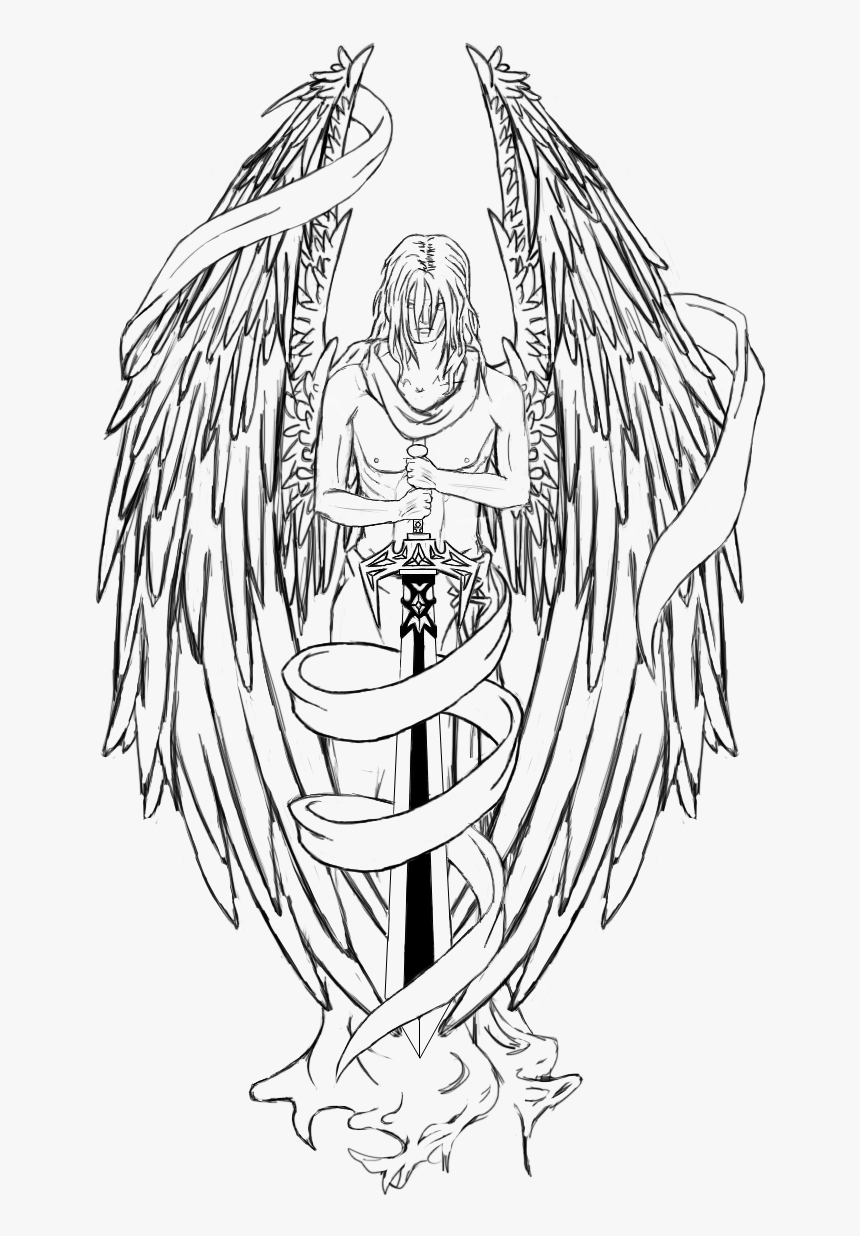 Transparent Guardian Angels Clipart - Angel Tattoo Png, Png Download ...