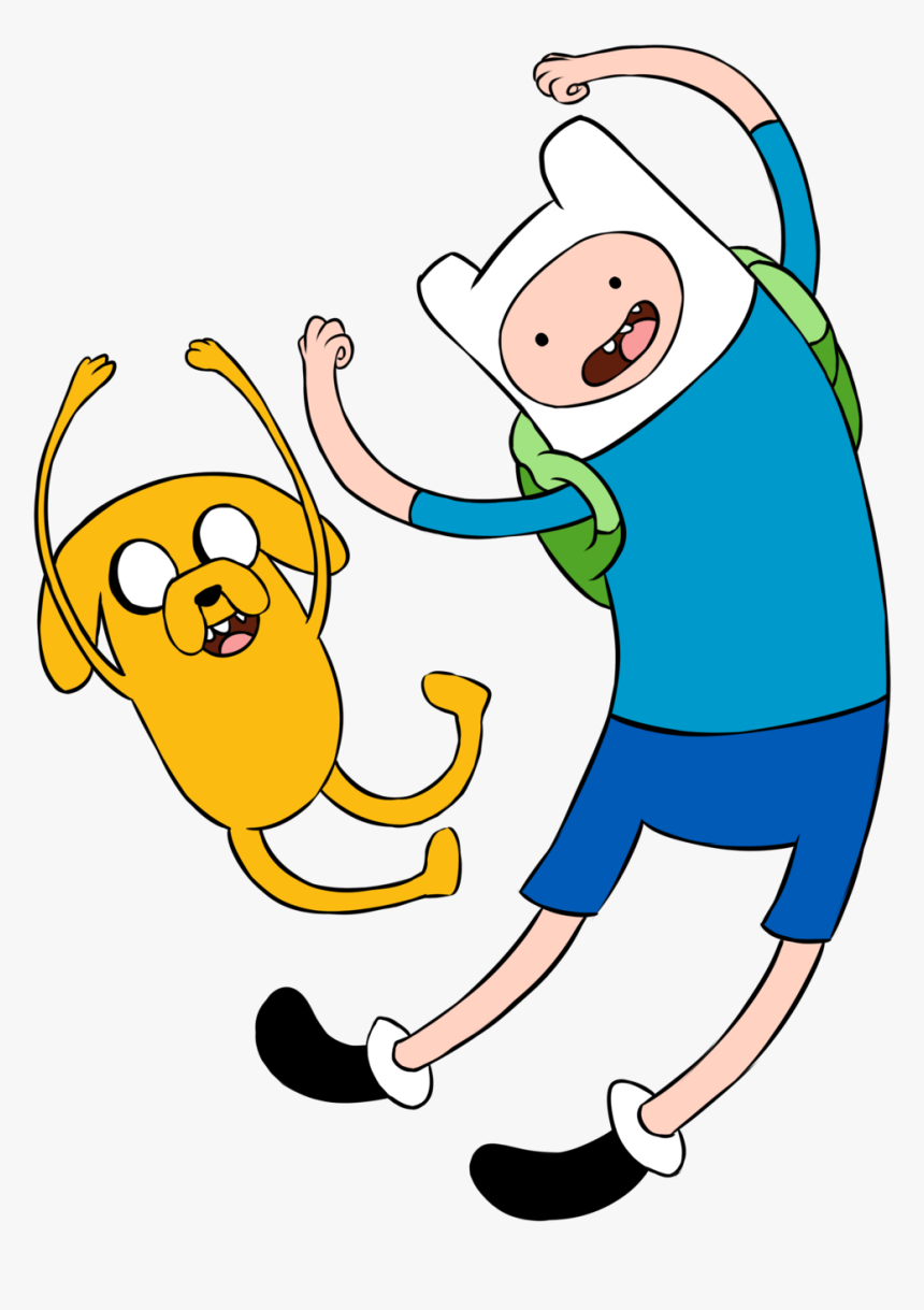 Celebrating - Jake And Finn Png, Transparent Png, Free Download